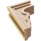 Ekena Millwork 5"W x 10"D x 15"H Classic Highland Rough Cedar Woodgrain TimberThane Corbel, Primed Tan CORUR05X10X15HLDRCPR - alternate 3